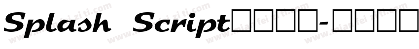 Splash Script字体下载字体转换